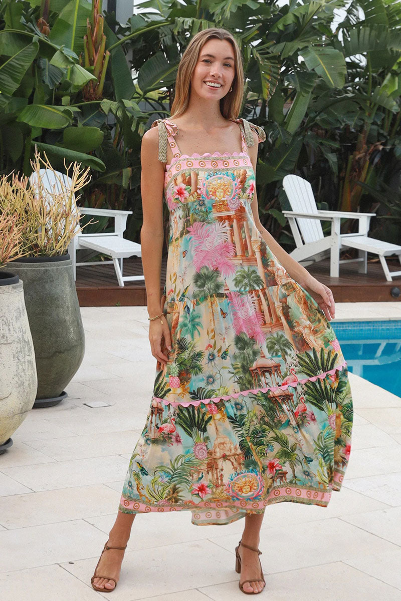 YF0072SPCROSS Frances Slip Maxi Dress - 2