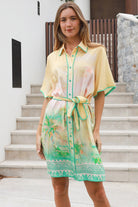 YF0079SPCROSS-2 Amaryllis Mini Dress - 2