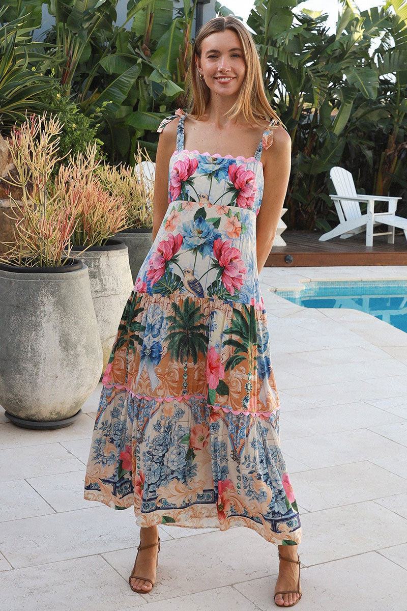 YF0097DRCROSS Phoebe Slip Maxi Dress - 2