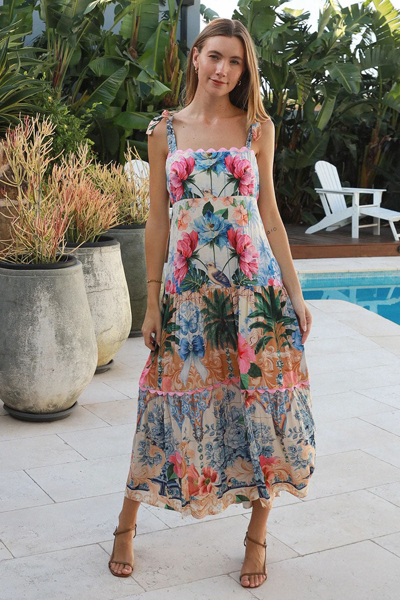 YF0097DRCROSS Phoebe Slip Maxi Dress - 4