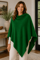 Zura-Poncho-Wool-OS-Green-OzResort