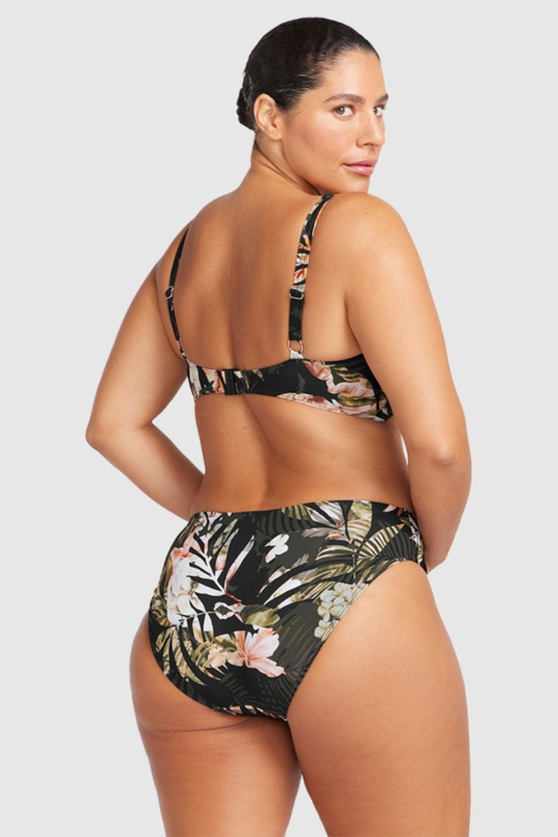 Artesands Neo Du Palmis Monet Curve Fit Mid Rise Swim Pant - Black.