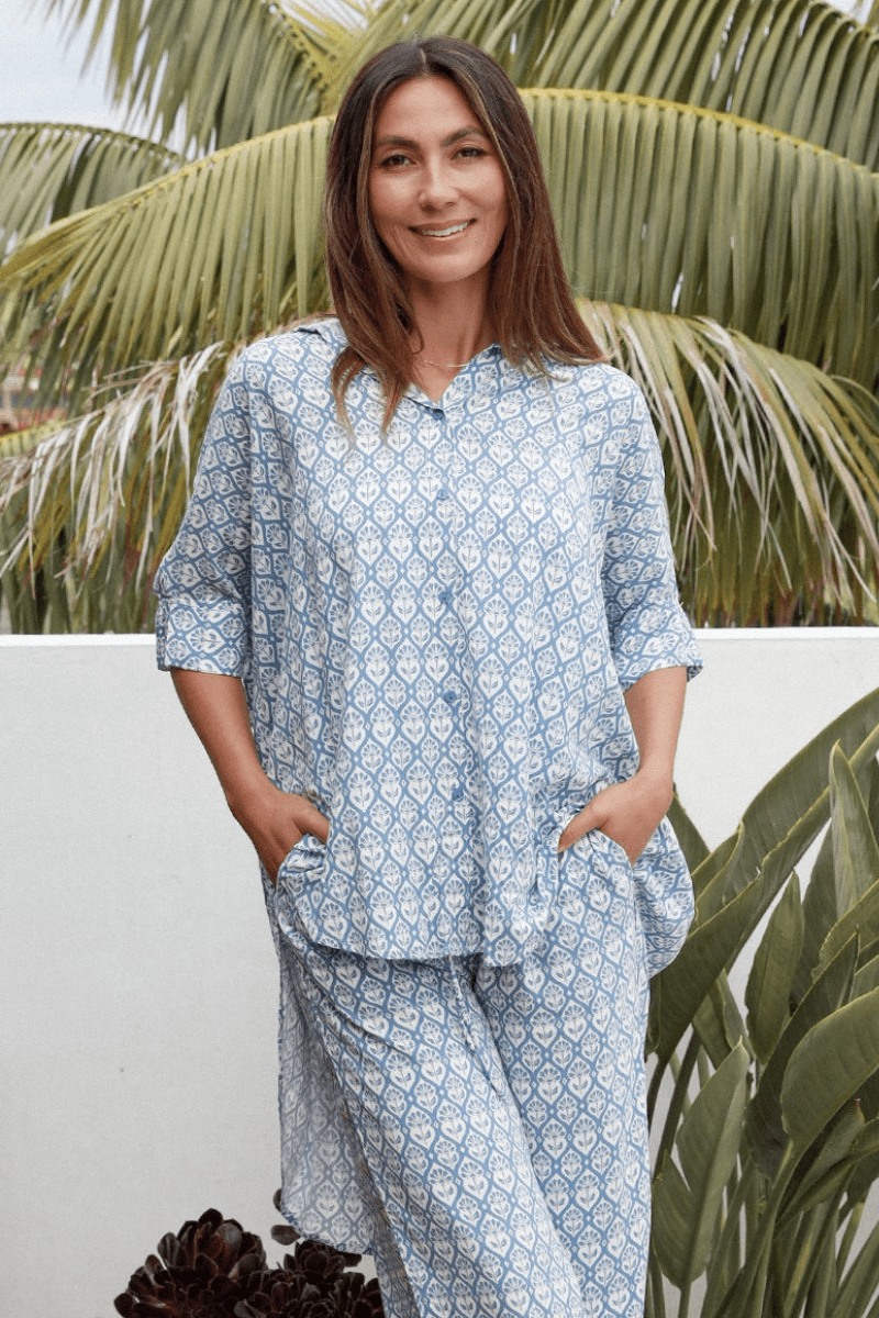 Ava & Mia Beverly Blue Shirt.