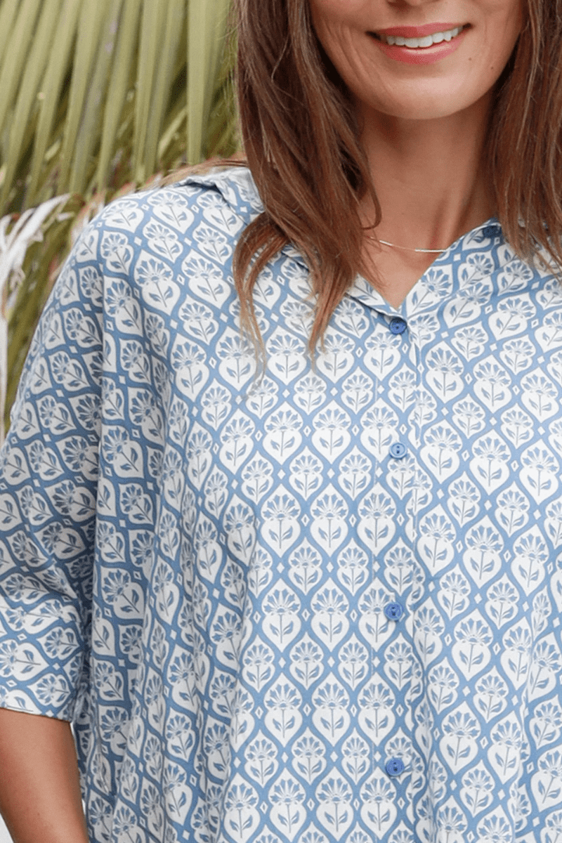 Ava & Mia Beverly Blue Shirt.