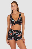 Baku BRA565STE Spice Temple D/DD Cup Longline Bikini Bra Top