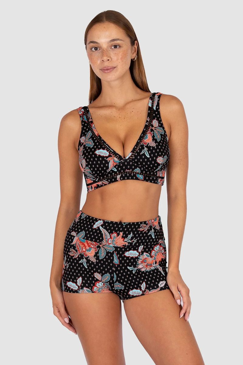 Baku PANT768STE Spice Temple Extra Firm Beach Short Bikini Bottom