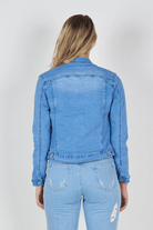 Denim Jacket Stretch Cropped By Lily Wakee.