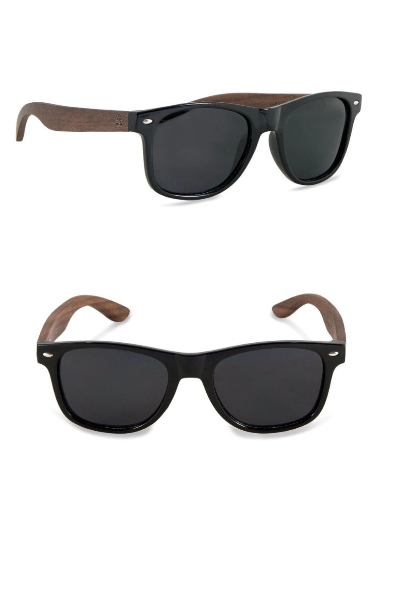 Chanj Sunglasses Hyams Sustainable Sunglasses Handcrafted FSC Wood.