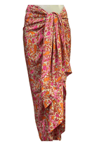 Cienna Design Sarong Lotus Pink Silk Cotton.