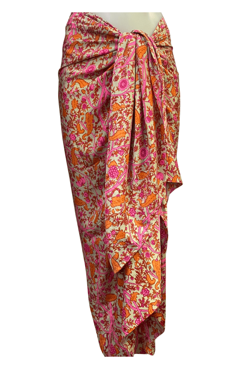 Cienna Design Sarong Lotus Pink Silk Cotton.