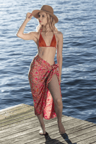 Cienna Design Sarong Lotus Pink Silk Cotton.