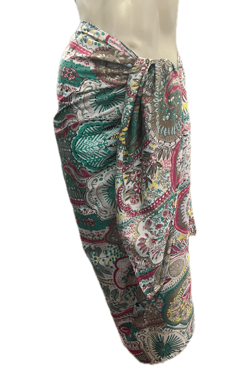 Cienna Design Sarong Floral Silk Cotton.