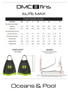 DMC Fins ELITE Max Black Double Rail - Swim Fins.