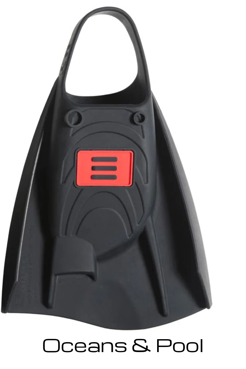 DMC Fins ELITE Max Black Double Rail - Swim Fins.