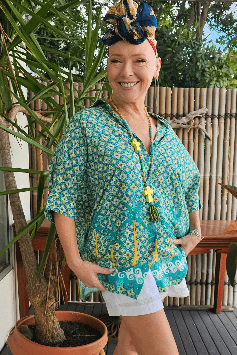 Dreamcatcher Elina Green Shirt On Sale.