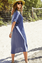 Hammill & Co Kaftan Beach Dress - Navy.