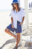 Hammill & Co Resort Beach Shirt - White.