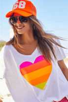 Hammill & Co Vintage Wash Heart Tee.