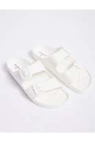 Human Ripe Sandals Slides - White.