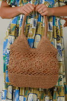 Isabella Boho Fina Straw Natural Beach Bag.