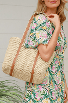 Isabella Boho Mallorca Straw Natural Beach Bag.