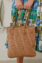 Isabella Boho Malta Straw Natural Beach Bag.