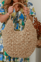 Isabella Boho Mar Straw Natural Beach Bag.