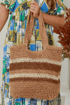 Isabella Boho Menorca Straw Beach Bag.