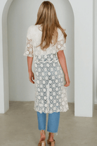 Isabella Boho Mirella Crochet Midi Beach Cover up.