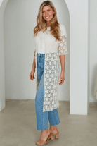 Isabella Boho Mirella Crochet Midi Beach Cover up.