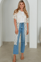 Isabella Boho Mirella Crochet Midi Beach Cover up.