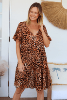 Charlotte The Label Miriam V-Neck Mini Dress.