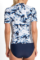 Jantzen Anchor Short Sleeve Mast Rashie - Navy.