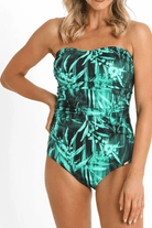Jantzen Rainforest EF Bandeau One Piece Green.
