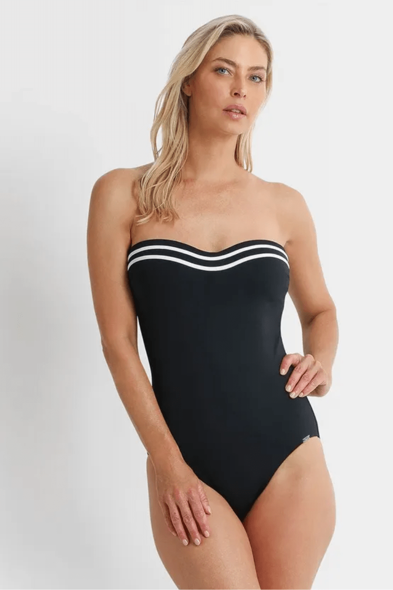 Jantzen Heritage Classics Bandeau DDE One Piece - Black.