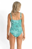 Jantzen Chantille DD/E Mesh Frill One Piece - Green.