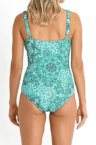 Jantzen Chantille DD/E Mesh Frill One Piece - Green.