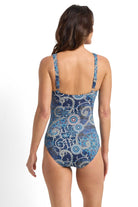 Jantzen Desert F/G Multi Ruched One Piece Navy