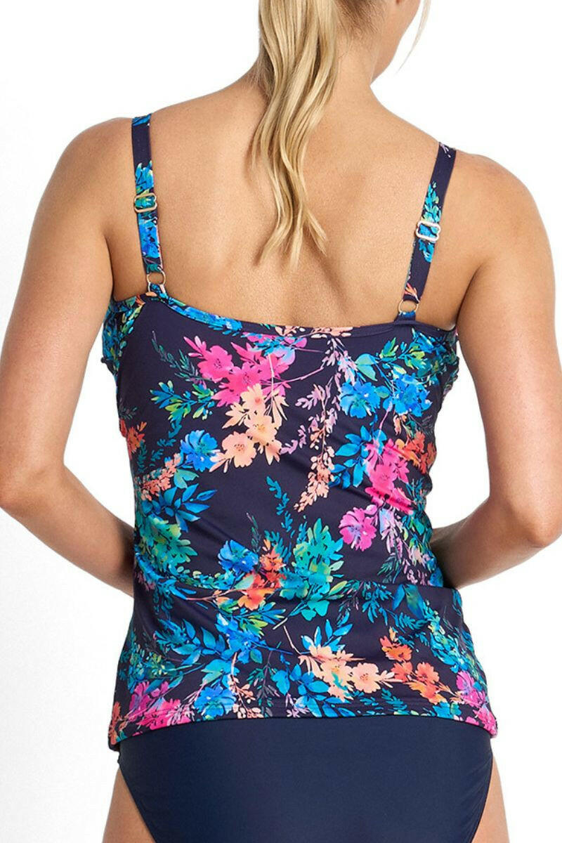 Jantzen Fresia Frill Crossover Singlet - Navy.
