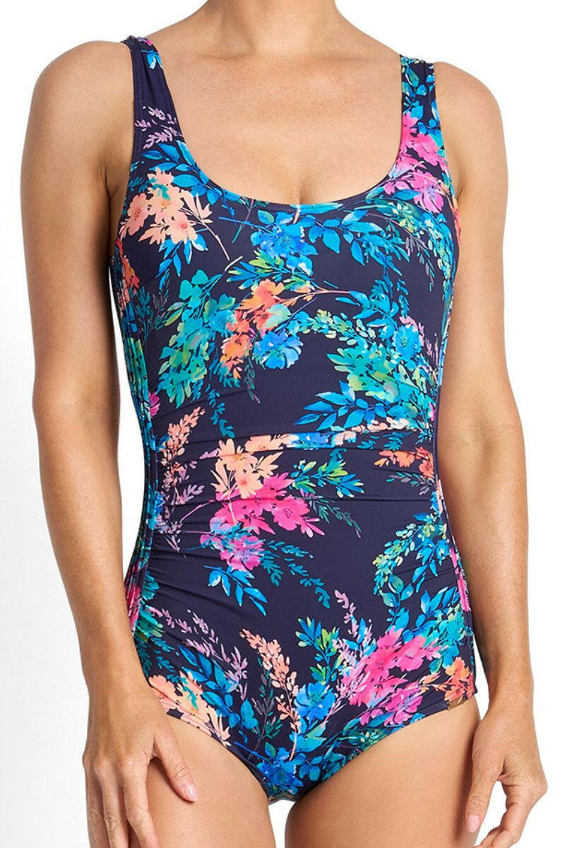 Jantzen Fresia Pintuck Mastectomy One Piece - Navy.