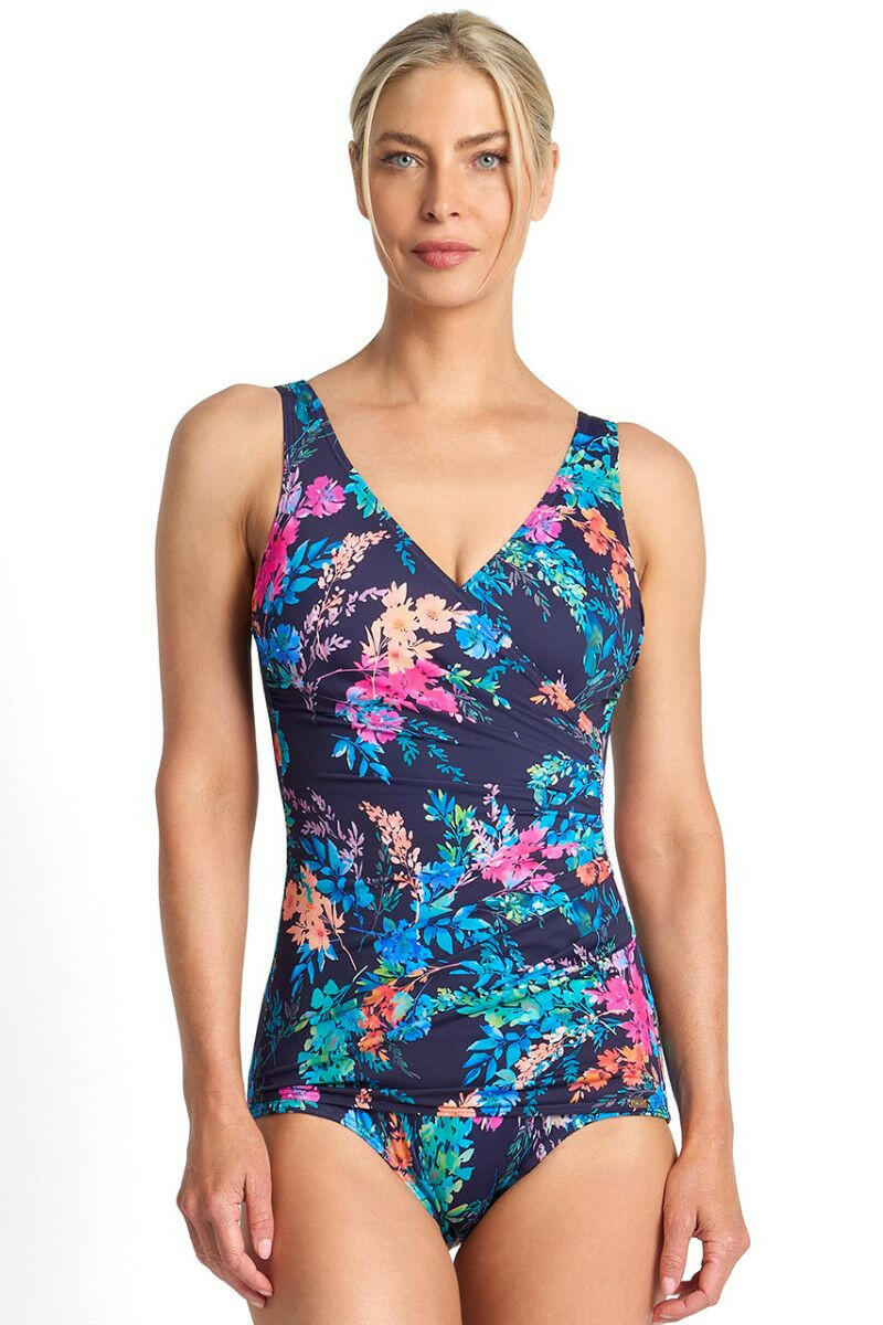 Jantzen Fresia Sheath One Piece - Navy.