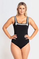 Jantzen Heritage Classics Square Neck 1pc Black.