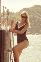 Jantzen JA84107DDE Heritage Classics DD/E Cup Front Ruched One Piece Black.