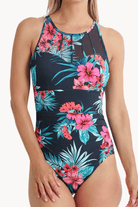 Jantzen East Eden High Neck Cross Strap Mastectomy One Piece.