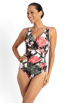 Jantzen Paige Gathered Surplus One Piece Black.