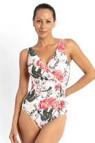 Jantzen Paige Gathered Surplus One Piece White.