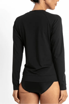 Jantzen Cosmopolitan Zip Rashie Long Sleeve Black.