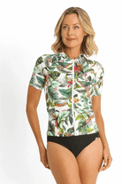 Jantzen Meka Short Sleeve Rash Vest White.