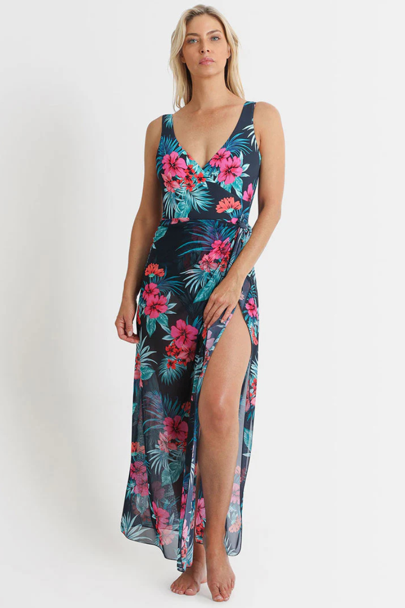 Jantzen Eden East Midi Mesh Sarong - Ink.