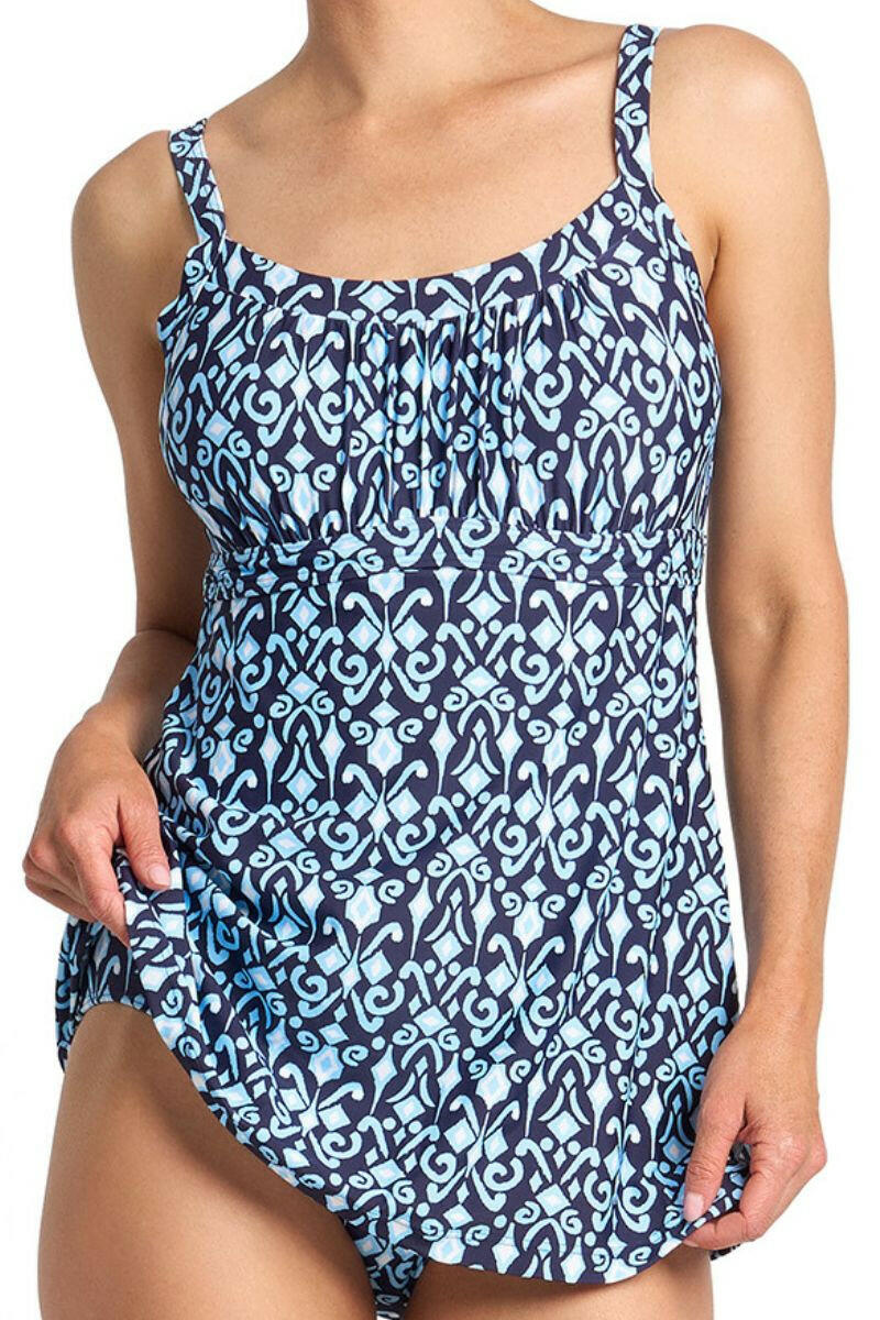 Jantzen Select Empire Swim Dress - Navy.
